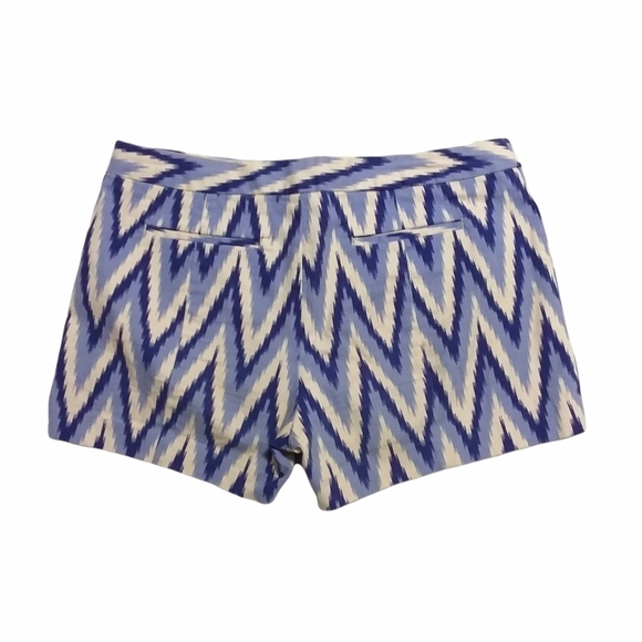 GAP Canvas Blue Chevron Print Shorts - Picture 3 of 6